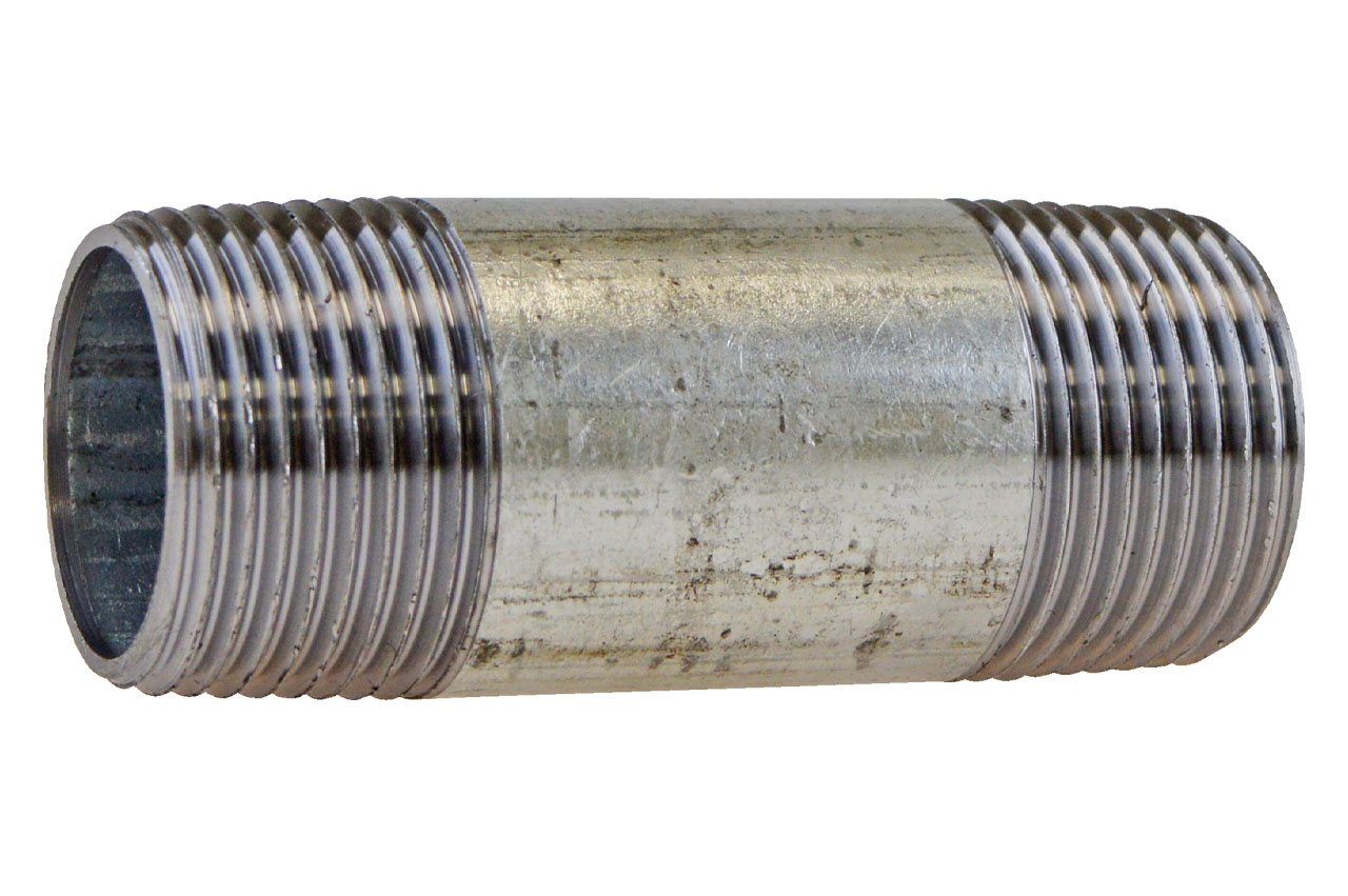 Rohrdoppelnippel Nr. 23 mit Außengewinde, Temperguss