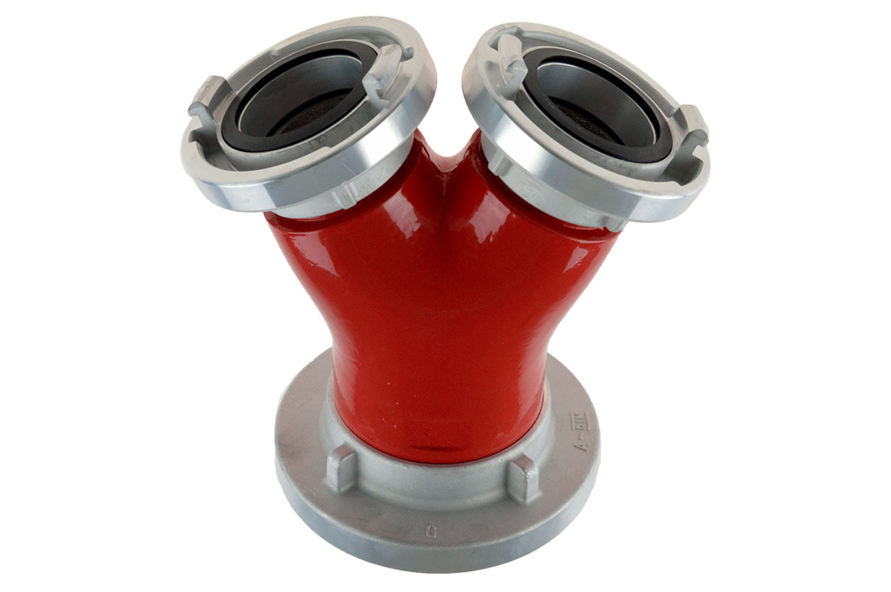 Sammelstück, Verteiler ohne Klappe, starr, System Storz