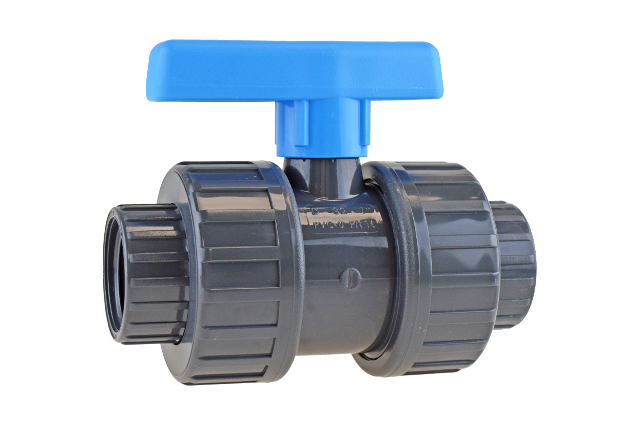 Kugelhahn mit Innengewinde, PVC-U