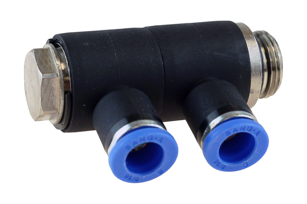 Mehrfachverteiler 2-fach mit zylindrischem Außengewinde, Standard