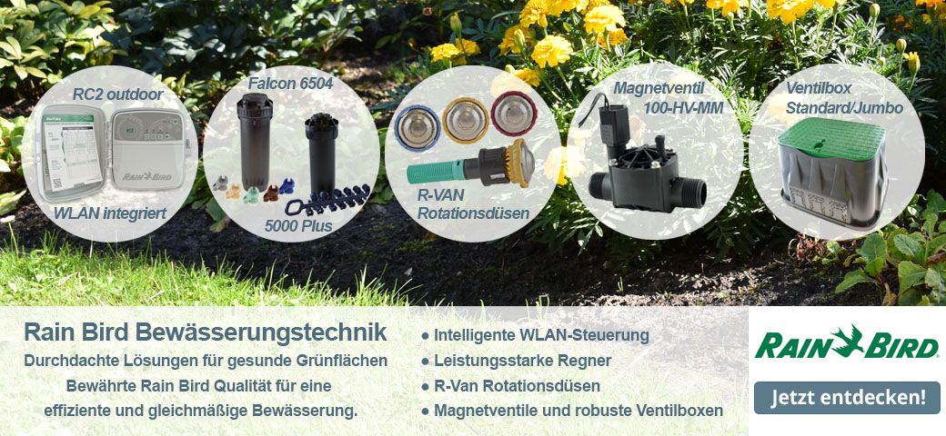 Rain Bird Bewässerungstechnik - Durchdachte Lösungen für gesunde Grünflächen