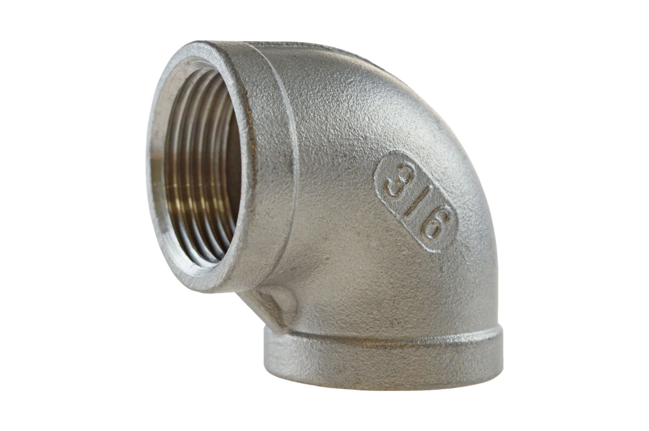 Winkel 90° Nr. 90 mit Innengewinde, Edelstahl