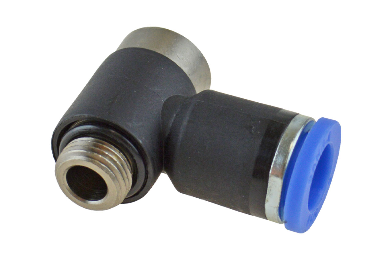 L-Steckverschraubung mit zylindrischem Außengewinde und Innensechskant, Standard