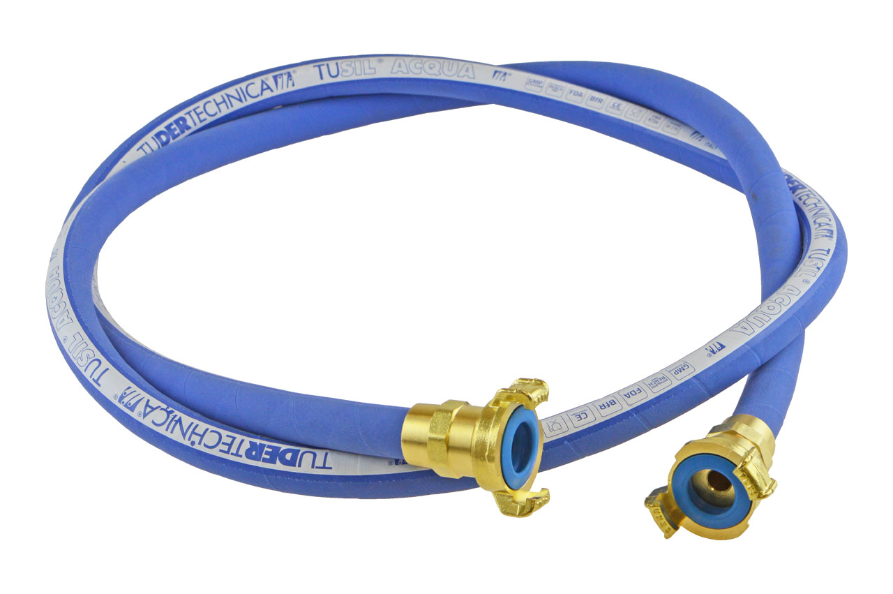 Vormontierter Trinkwasserschlauch TUSIL® ACQUA mit GEKA® plus Kupplungen