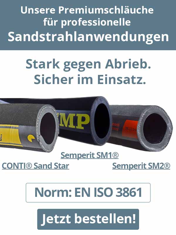 Professionelle Sandstrahlschläuche. Stark gegen Abrieb. Sicher im Einsatz.