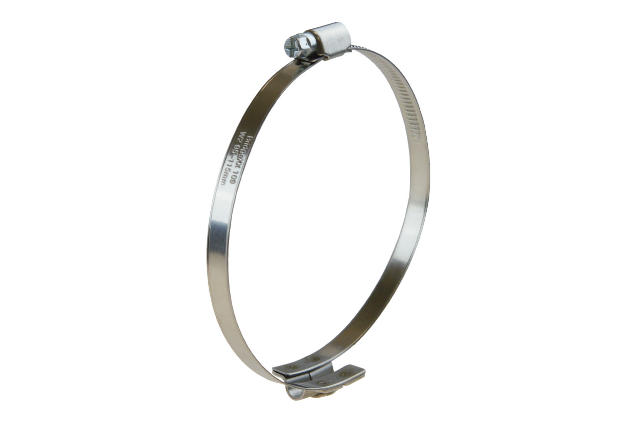 Brückenschelle W2 BridgeXX 109 für rechtssteigende Schläuche, Edelstahl Brückenschelle W2 BridgeXX 109 für rechtssteigende Schläuche, Edelstahl