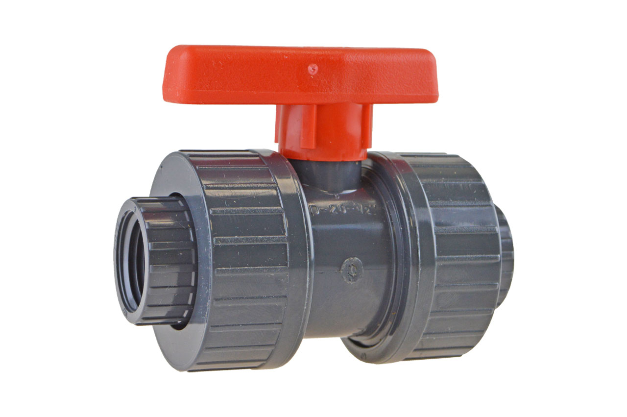 Kugelhahn mit Innengewinde, PVC-U