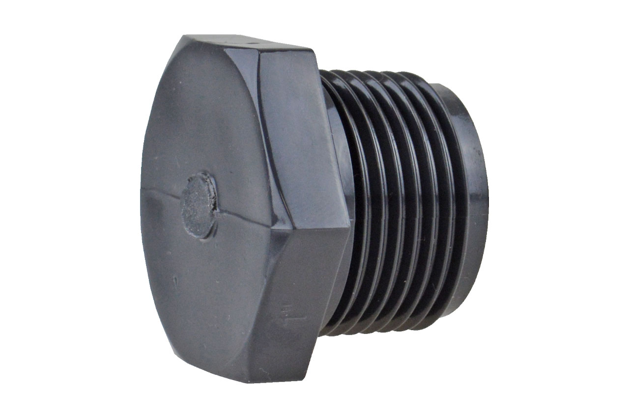 Gewindestopfen mit Außengewinde, PVC-U