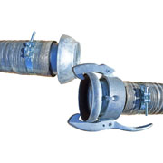 Vormontierter Saug- und Druckschlauch mit spiralfreien Muffen - NOBRA KING mit Kupplungen Vormontierter Saug- und Druckschlauch mit spiralfreien Muffen - NOBRA KING mit Kupplungen