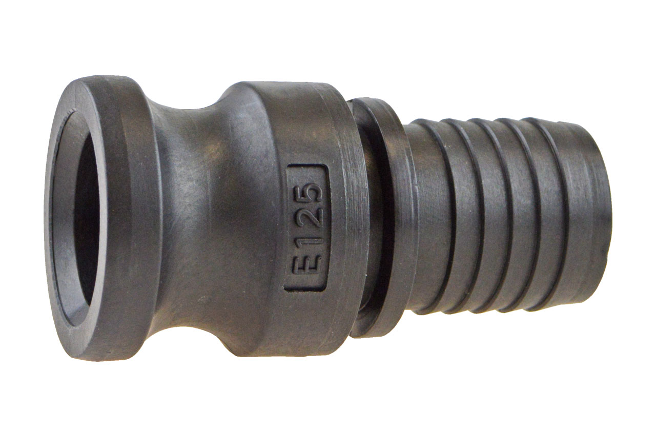 V-Teil mit Schlauchtülle Typ E und Sicherungsbund, System Kamlock, PP