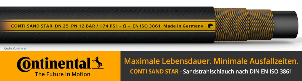 CONTI® SAND STAR – Sandstrahlschlauch nach DIN EN ISO 3861