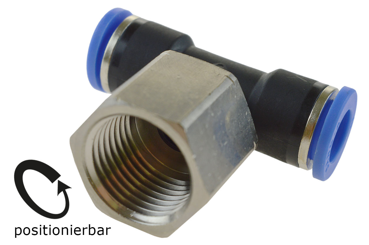 T-Steckverschraubung mit Innengewinde, Standard