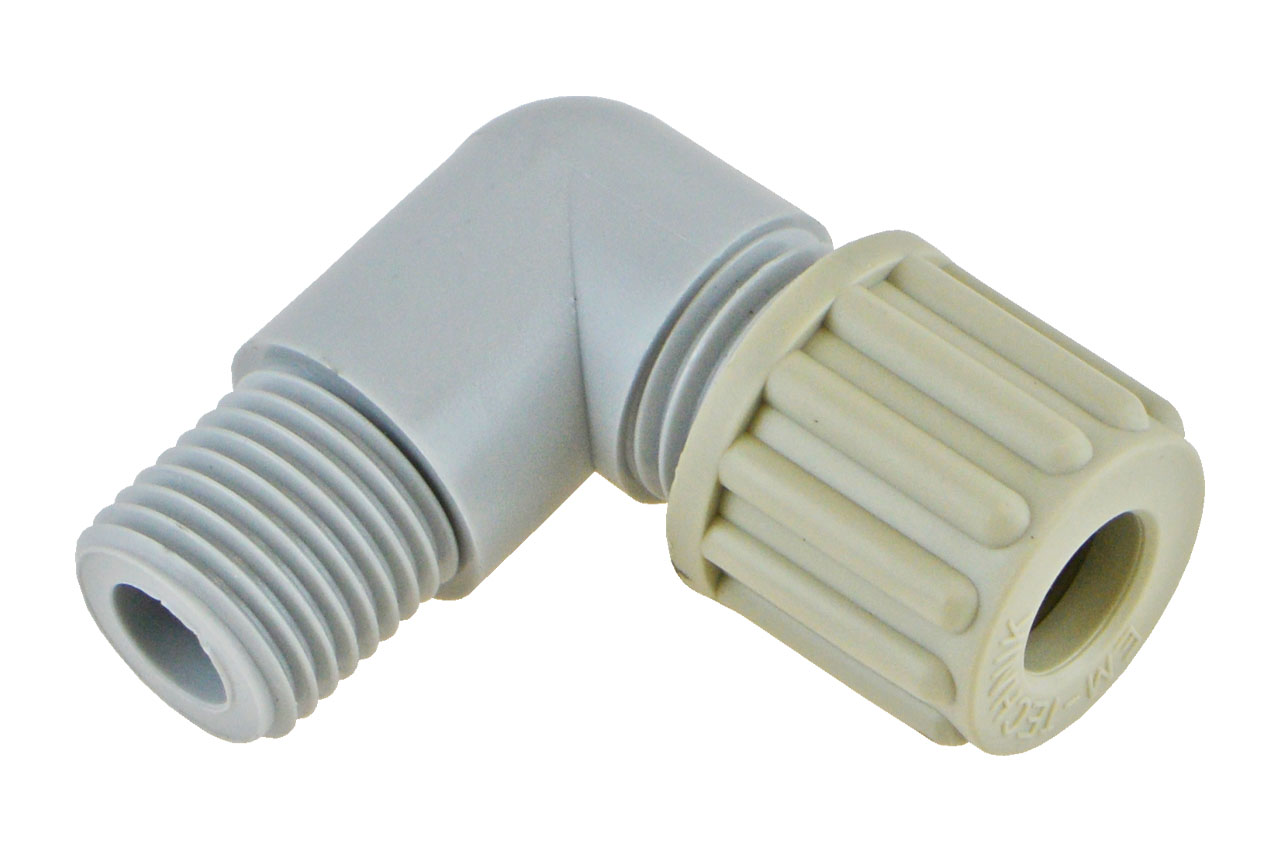 Winkelverschraubung mit Außengewinde, PA