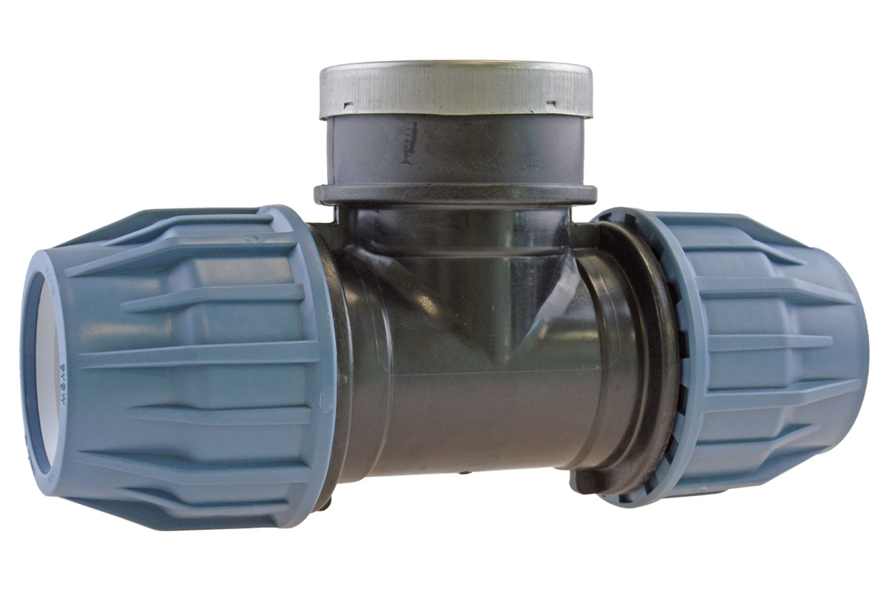 PE T-Stück mit Innengewinde, DVGW