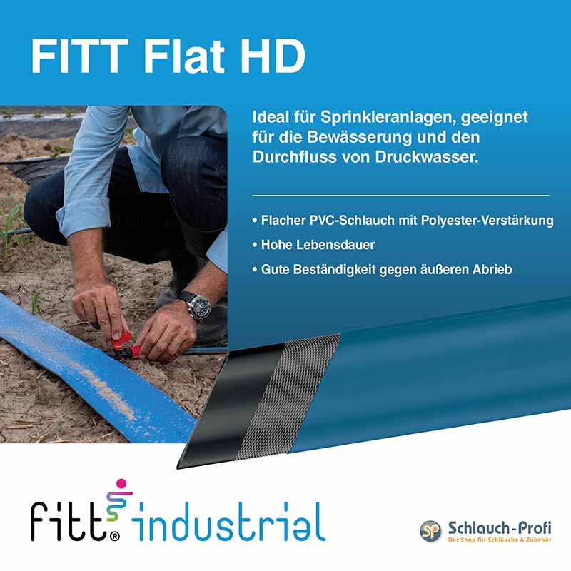 FITT Flat HD - Der Hochleistungsschlauch für den Einsatz in der Landwirtschaft