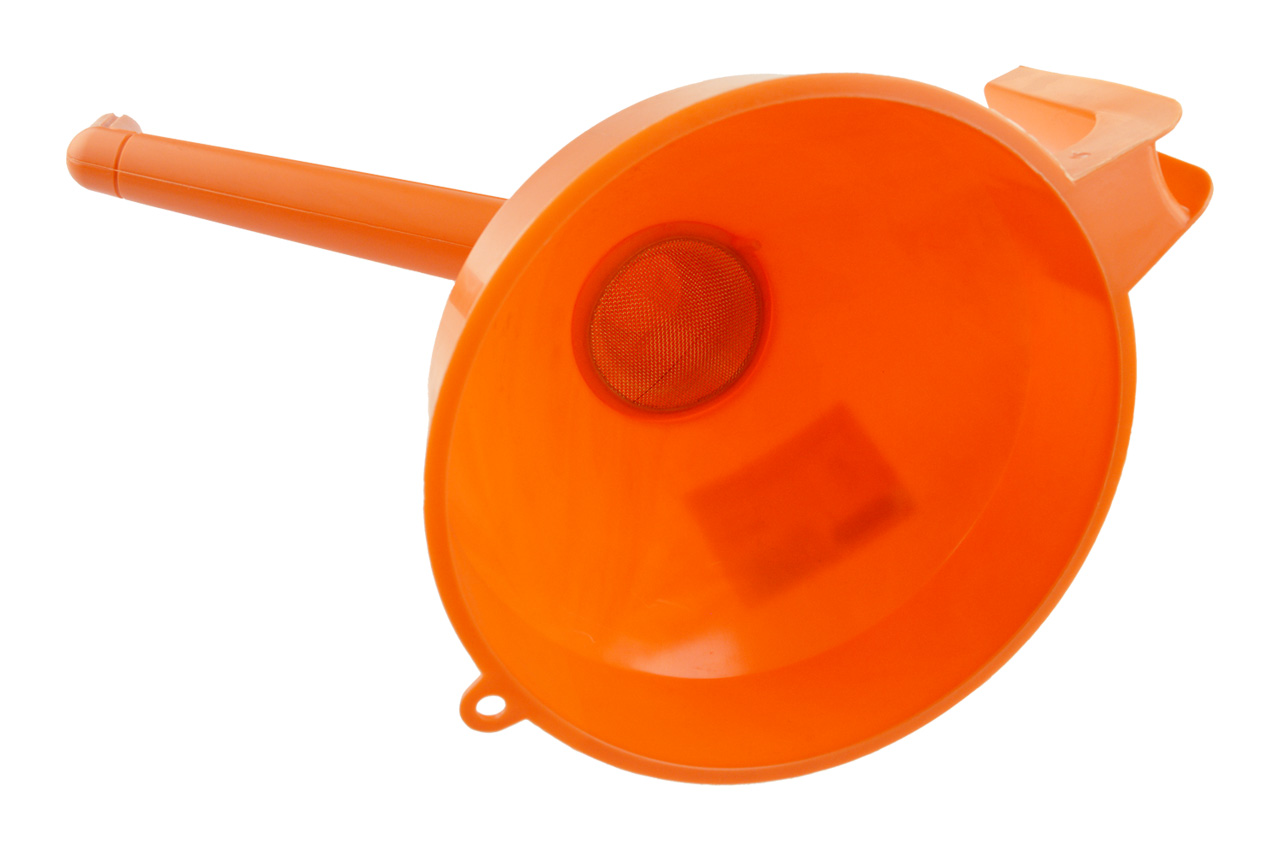 PVC Trichter mit hohem Rand und Winkelrohr