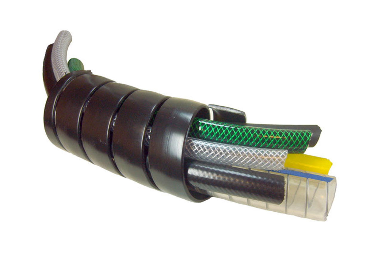 PVC Bündelspirale SPIRALINA zum Schützen von Schläuchen