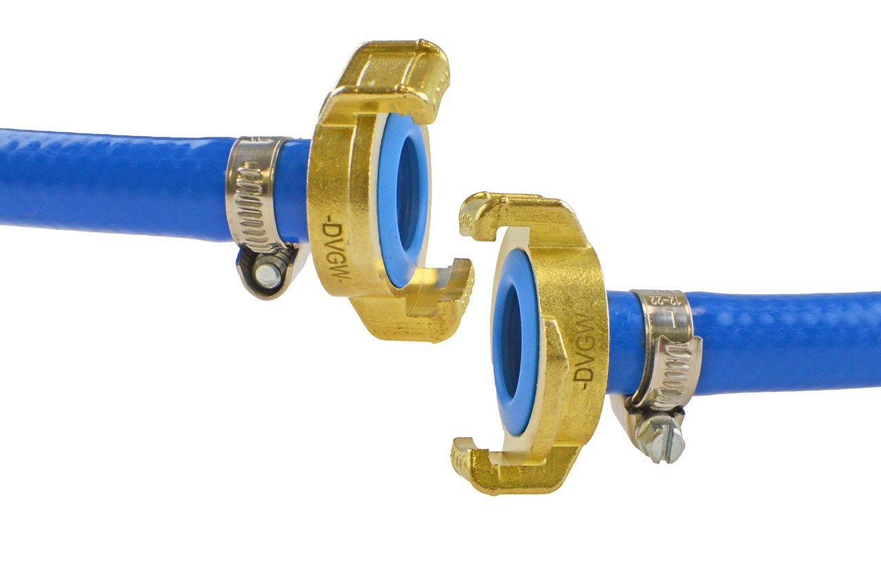 Vormontierter Trinkwasserschlauch Rauaqua mit GEKA® plus Kupplungen