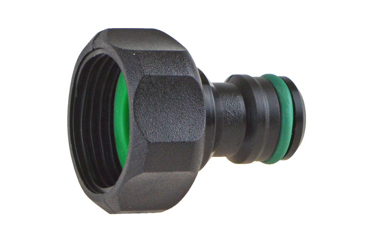 Hahnverbinder 3/4" einteilig mit Dichtung