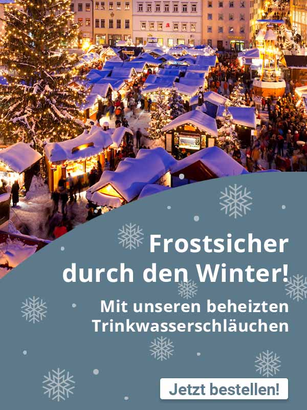 Verhindern Sie eingefrorene Schlauchleitungen! 