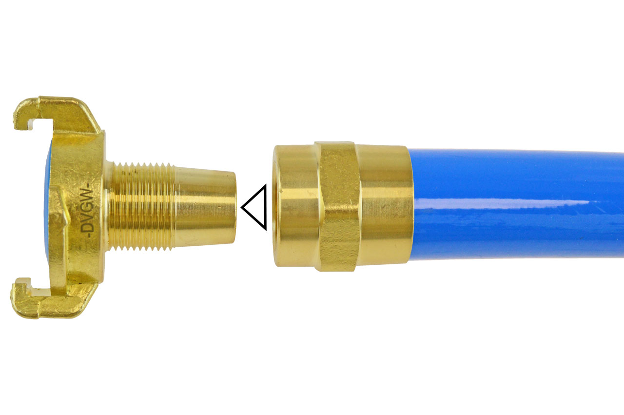 GEKA® plus Schraubkupplung XK, KTW BWGL, Messing