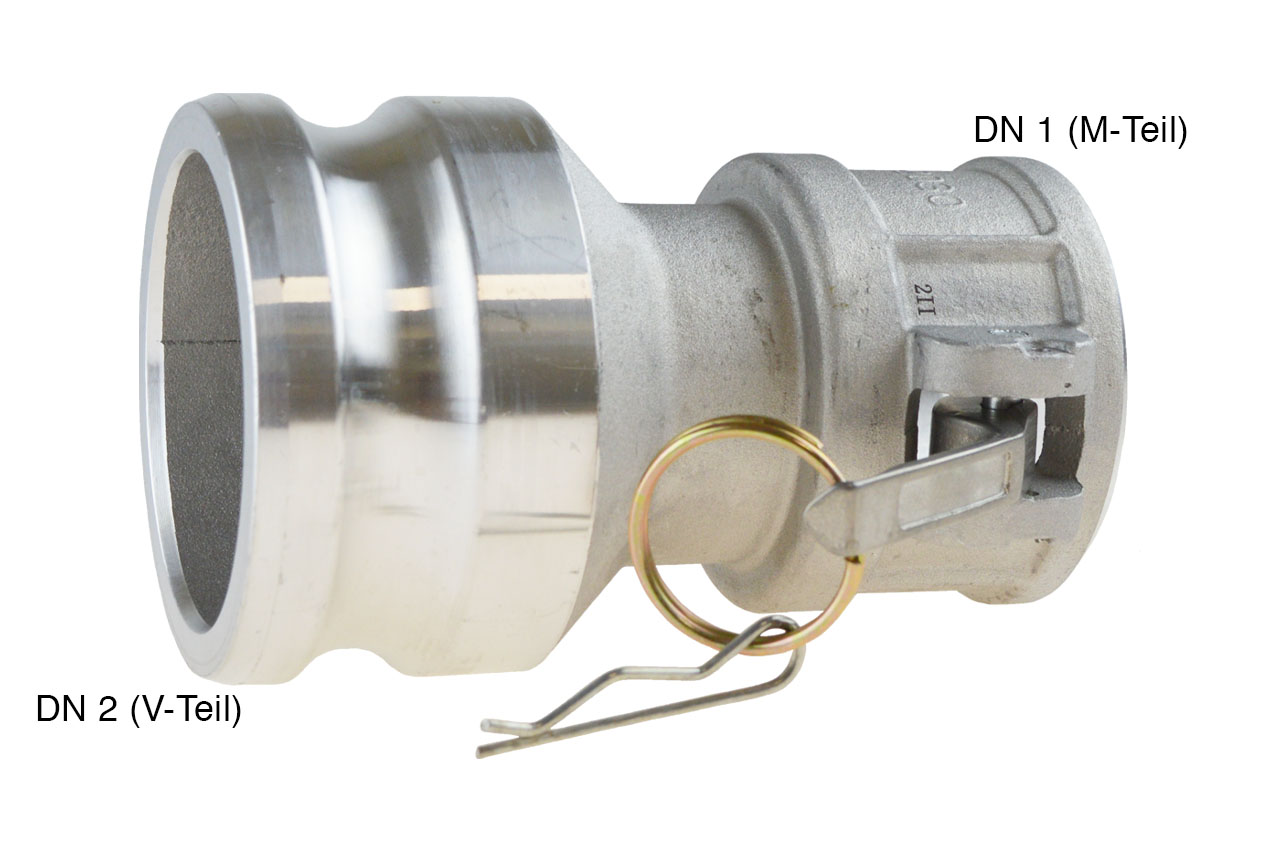 M-Teil / V-Teil Adapter, System Kamlock, Aluminium