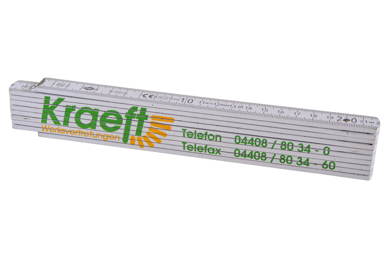 Zollstock KRAEFT - 2 m mit Winkelgradskala