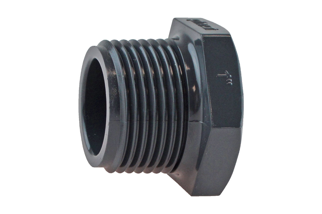 Gewindestopfen mit Außengewinde, PVC-U