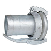 M-Teil mit gesickter Schlauchtülle, System Perrot (KMS-SI EL), Stahl verzinkt