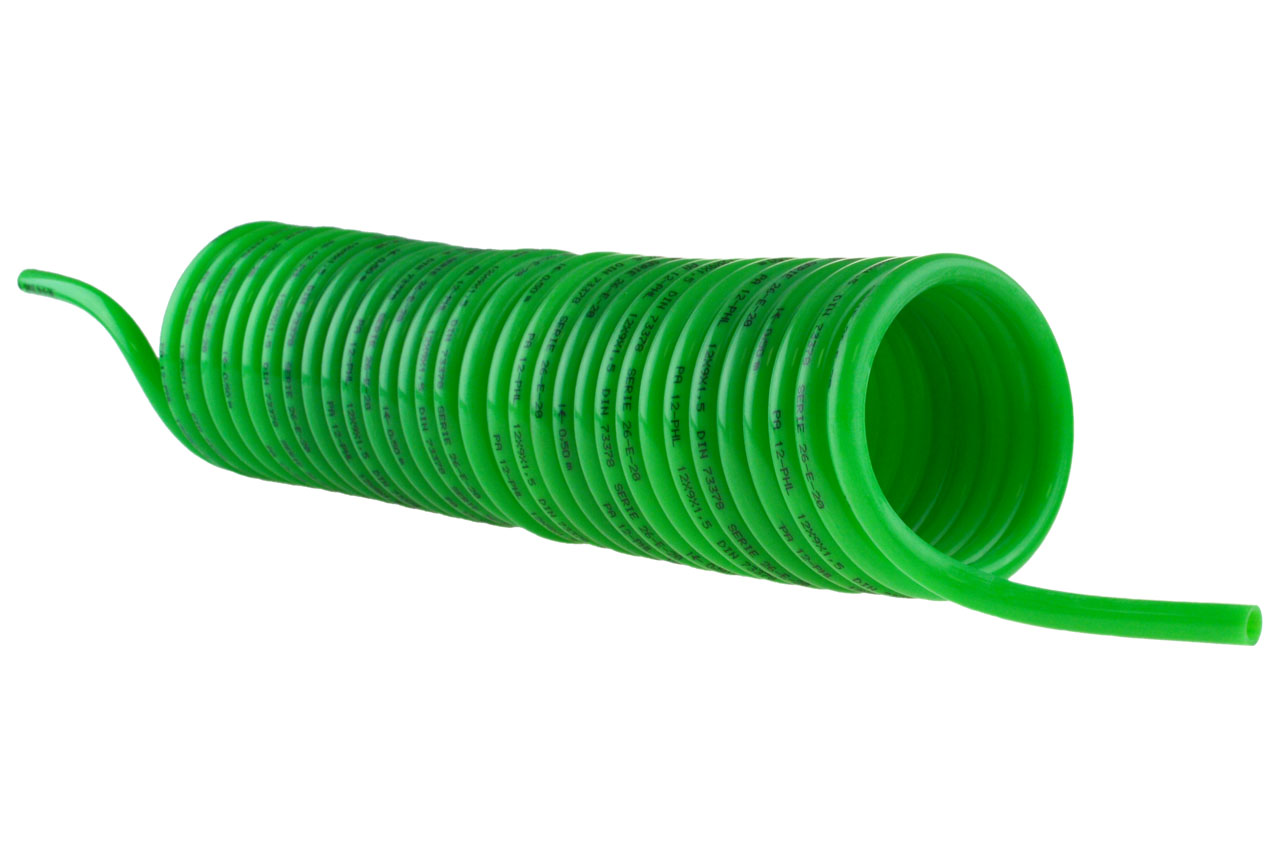 Polyamid Spiralschlauch PA 12W in grün