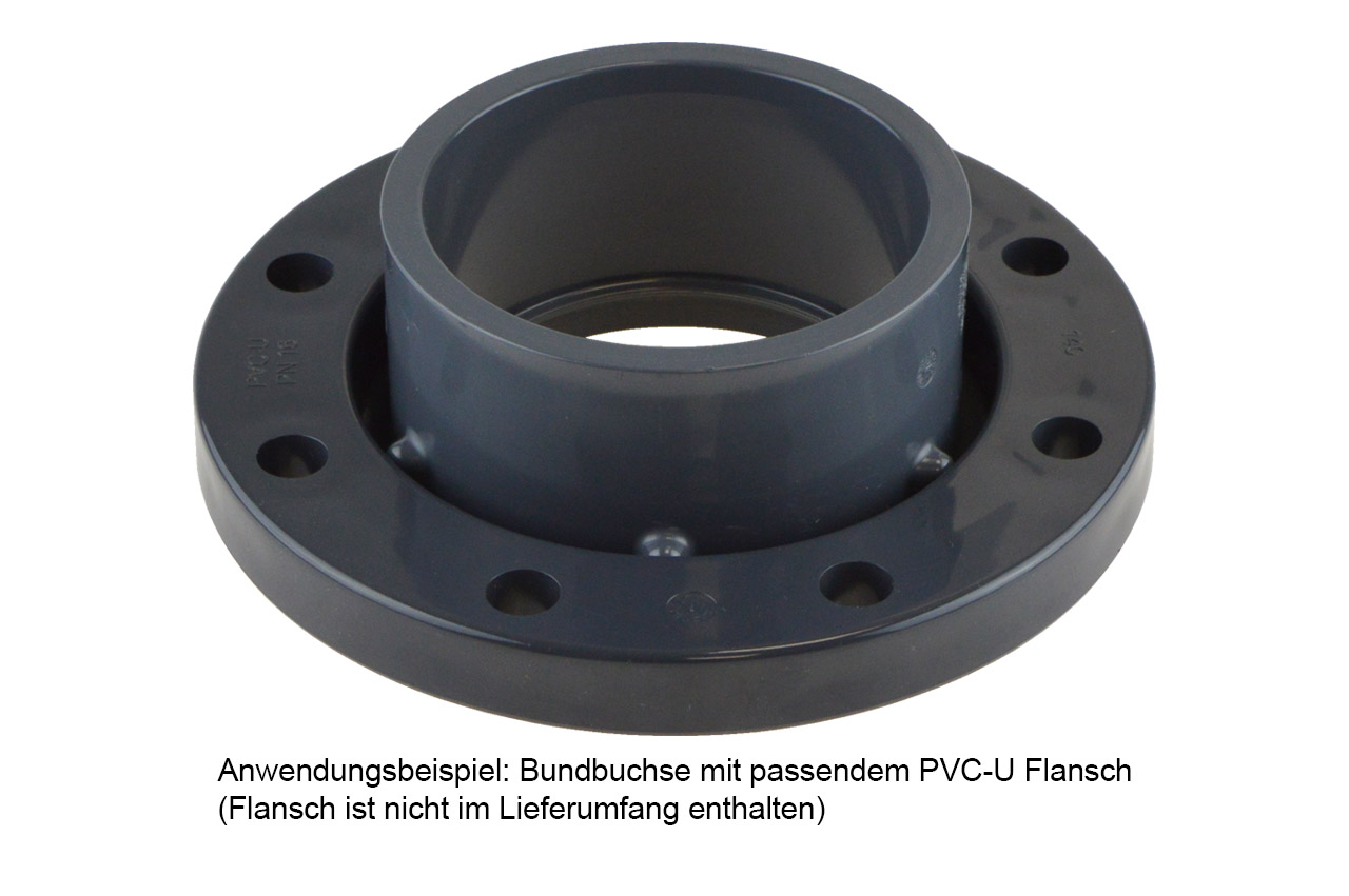 Bundbuchse mit Klebemuffe, PVC-U - Anwendungsbeispiel