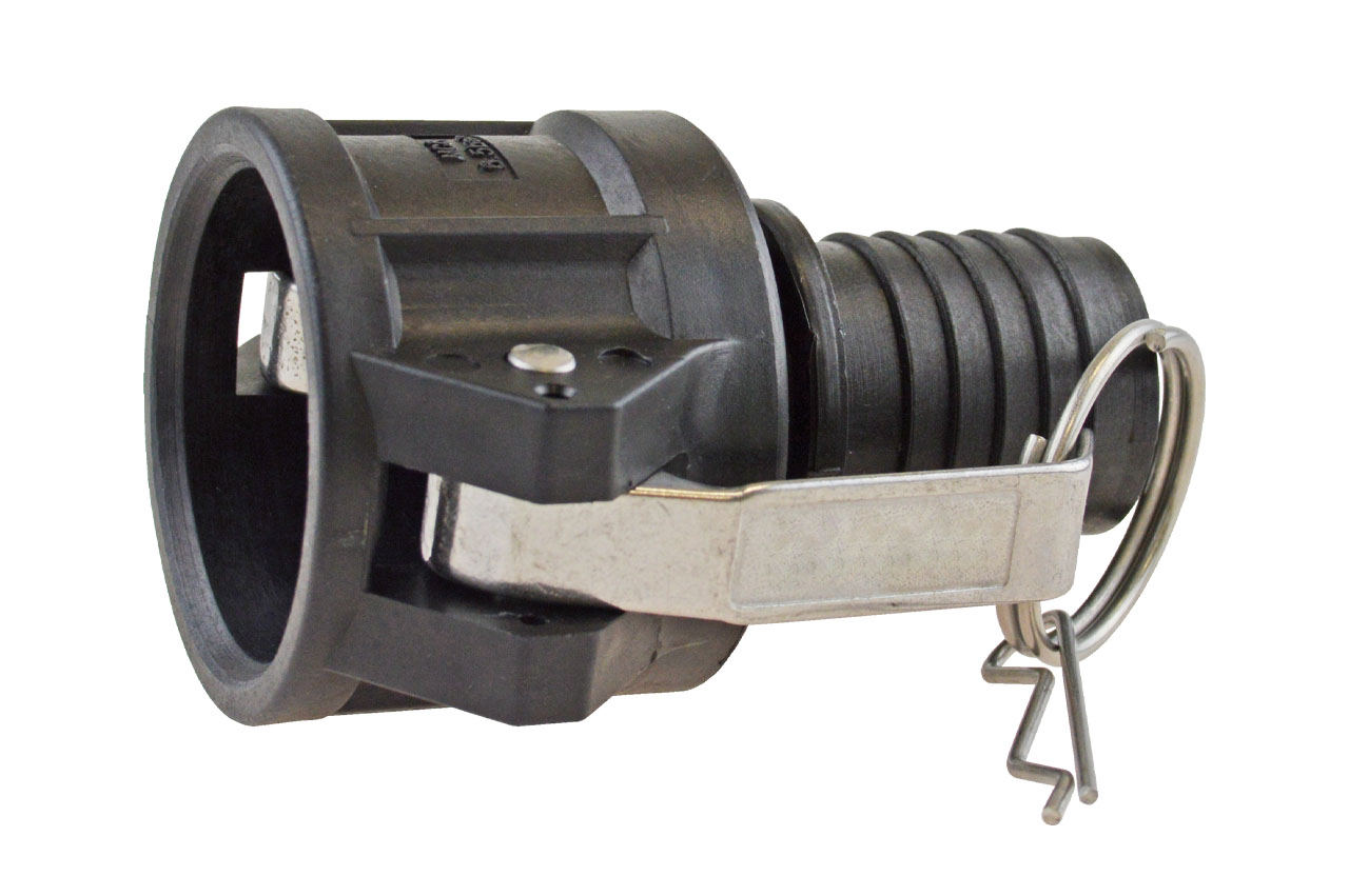 M-Teil Stutzen mit Sicherungsbund, Typ C, System Kamlock, PP