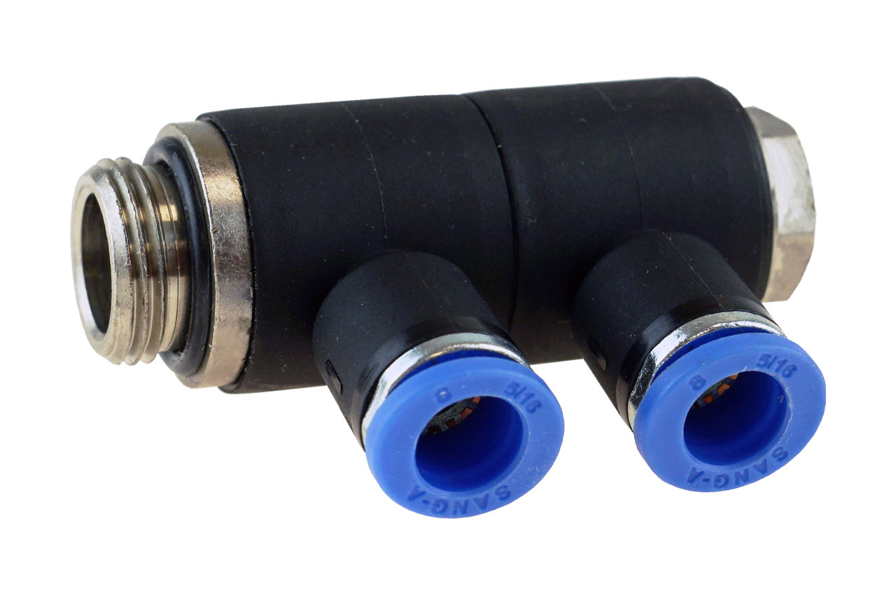 Mehrfachverteiler 2-fach mit zylindrischem Außengewinde, Standard