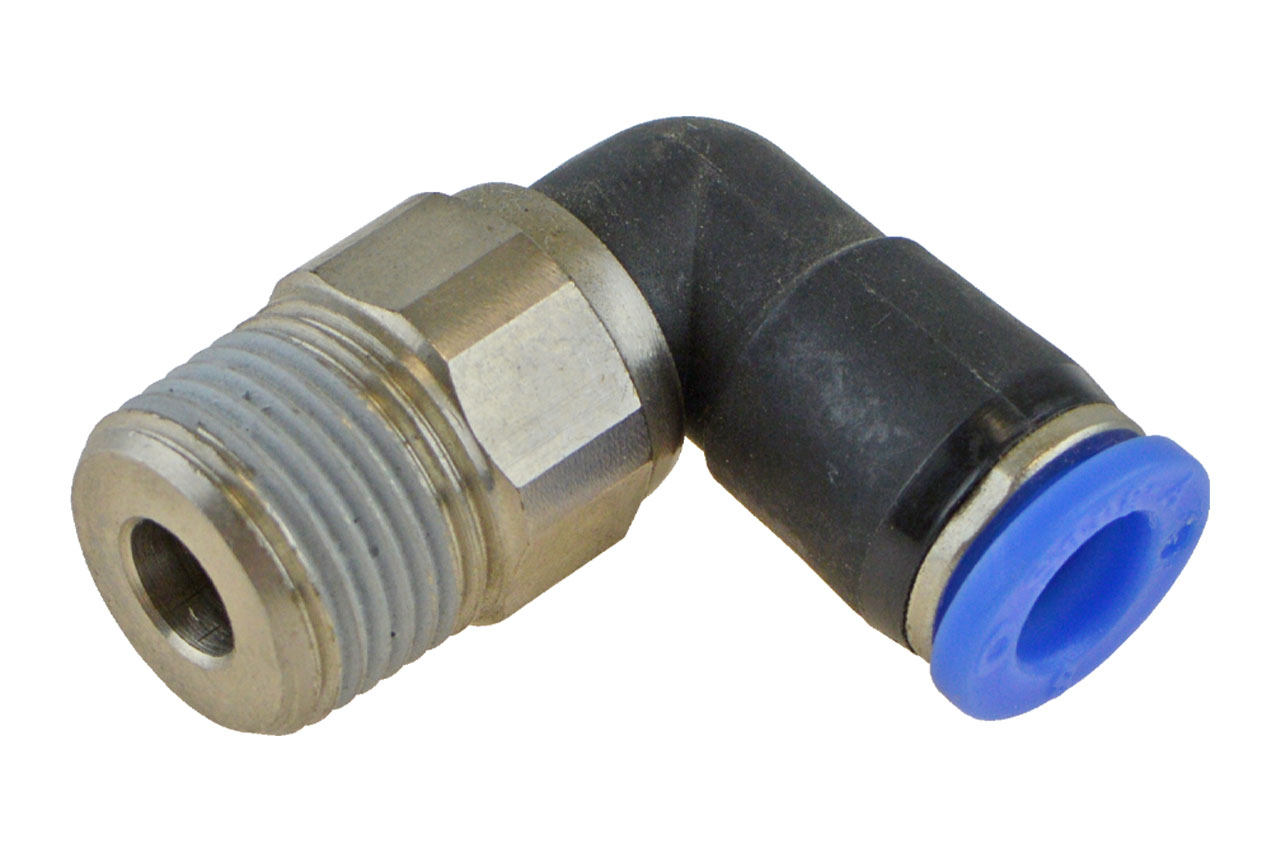 L-Steckverschraubung mit Außengewinde und Kugellager, Standard