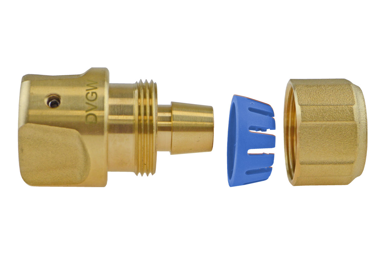 GEKA® plus Schlauchstück mit Wasserstopp Stecksystem "Trinkwasser"