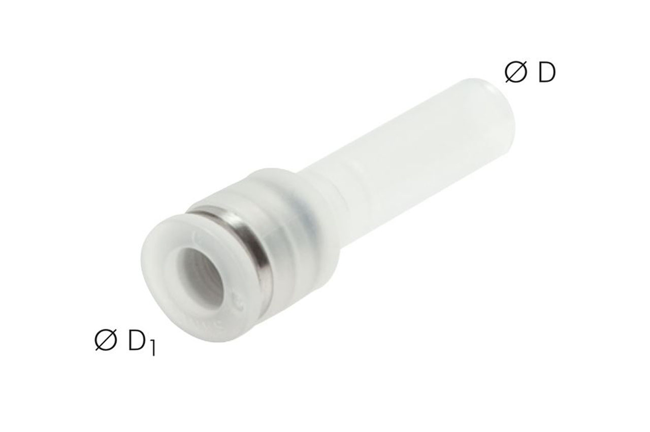 Steckverbindung reduzierend mit Stecknippel, PP