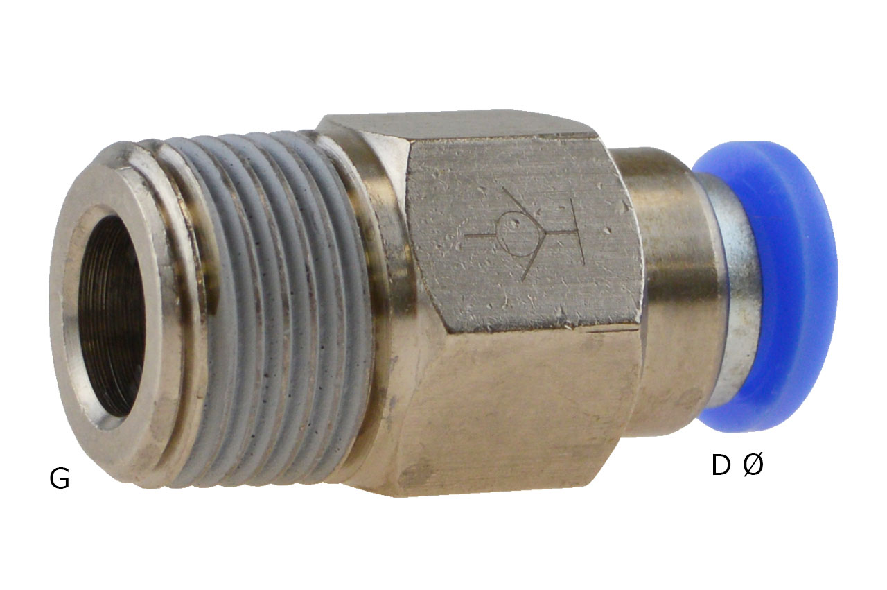 Steckverschraubung selbstabsperrend mit Außengewinde, Standard