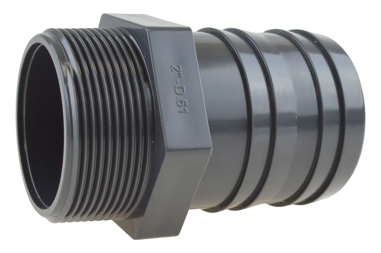 PVC-U Schlauchtülle mit Außengewinde