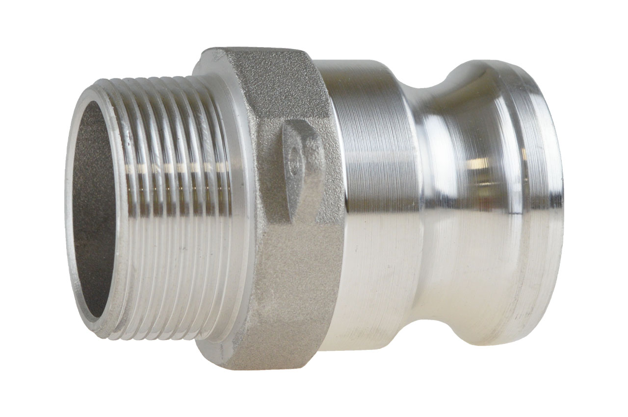 V-Teil mit Außengewinde Typ F, System Kamlock, Aluminium