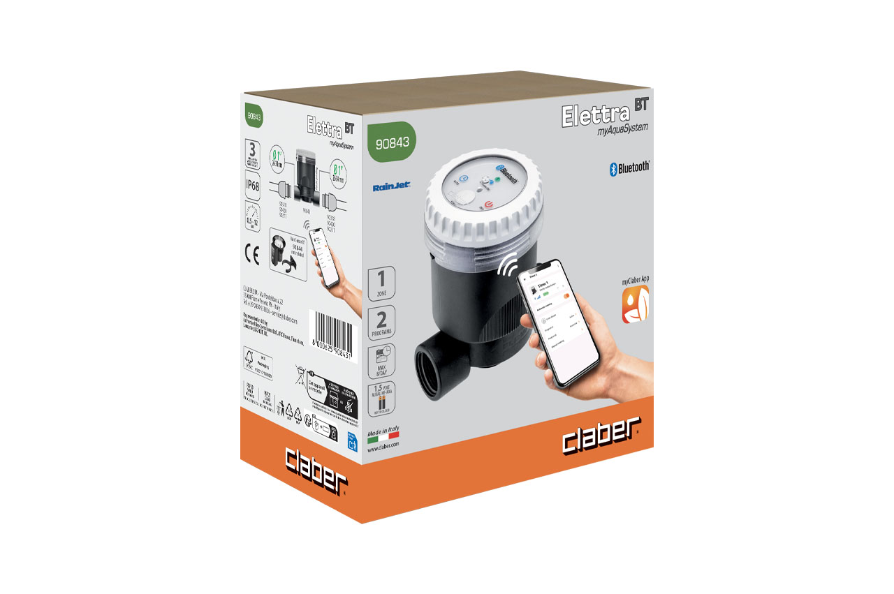 Claber 1" programmierbares Magnetventil ELETTRA BT mit Bluetooth®-Technologie