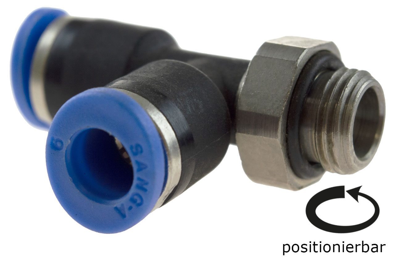 LE-Steckverschraubung mit zylindrischem Außengewinde, Standard