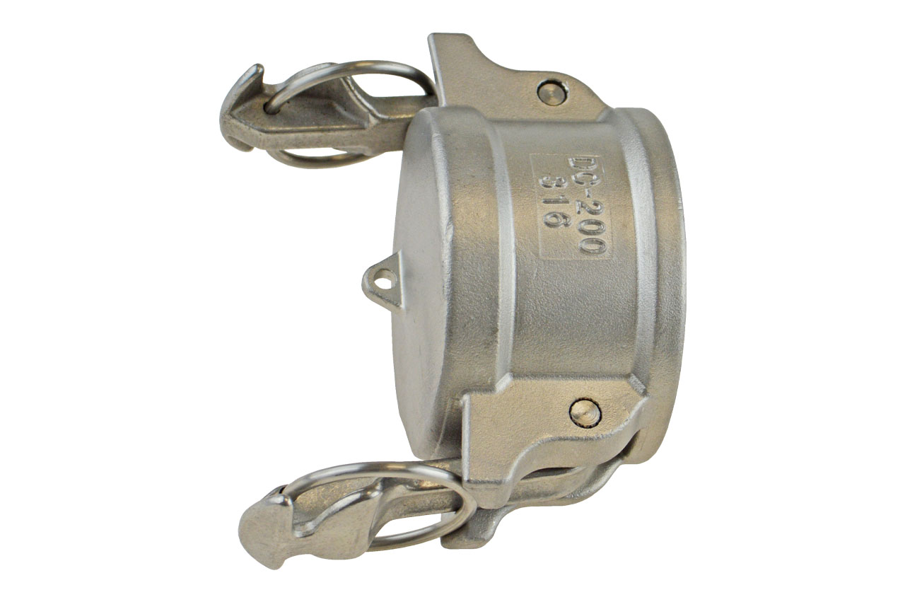 M-Teil Blindkupplung Typ DC mit Sicherheitsverschluss, System Kamlock, VA