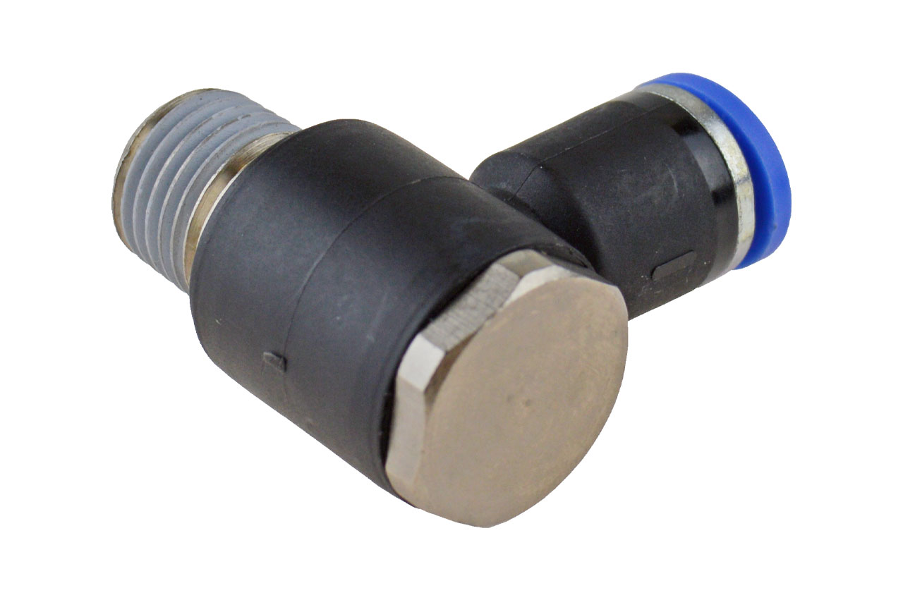 L-Steckverschraubung mit Außengewinde und Außensechskant, Standard