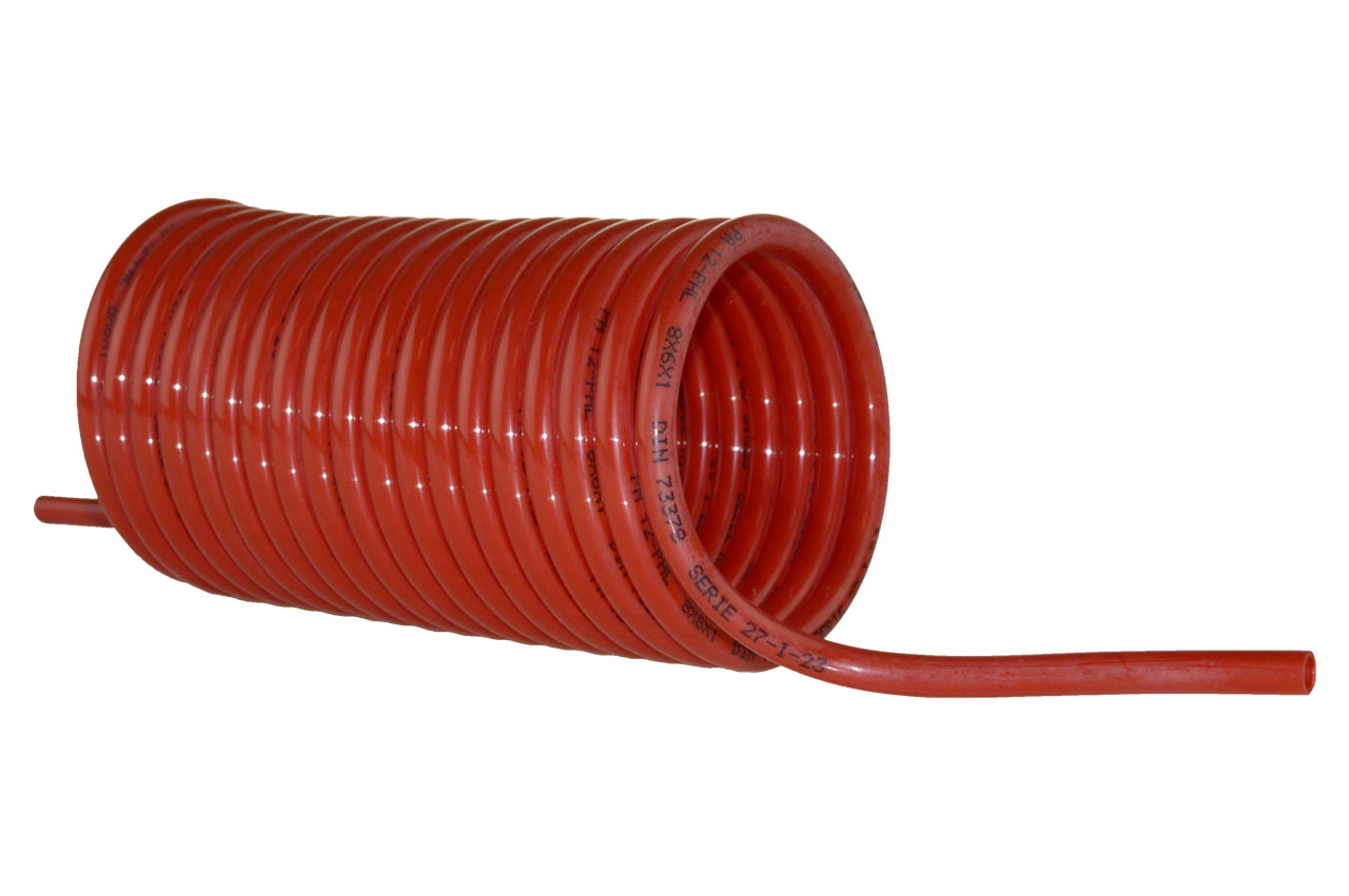 Polyamid Spiralschlauch PA 12W in rot
