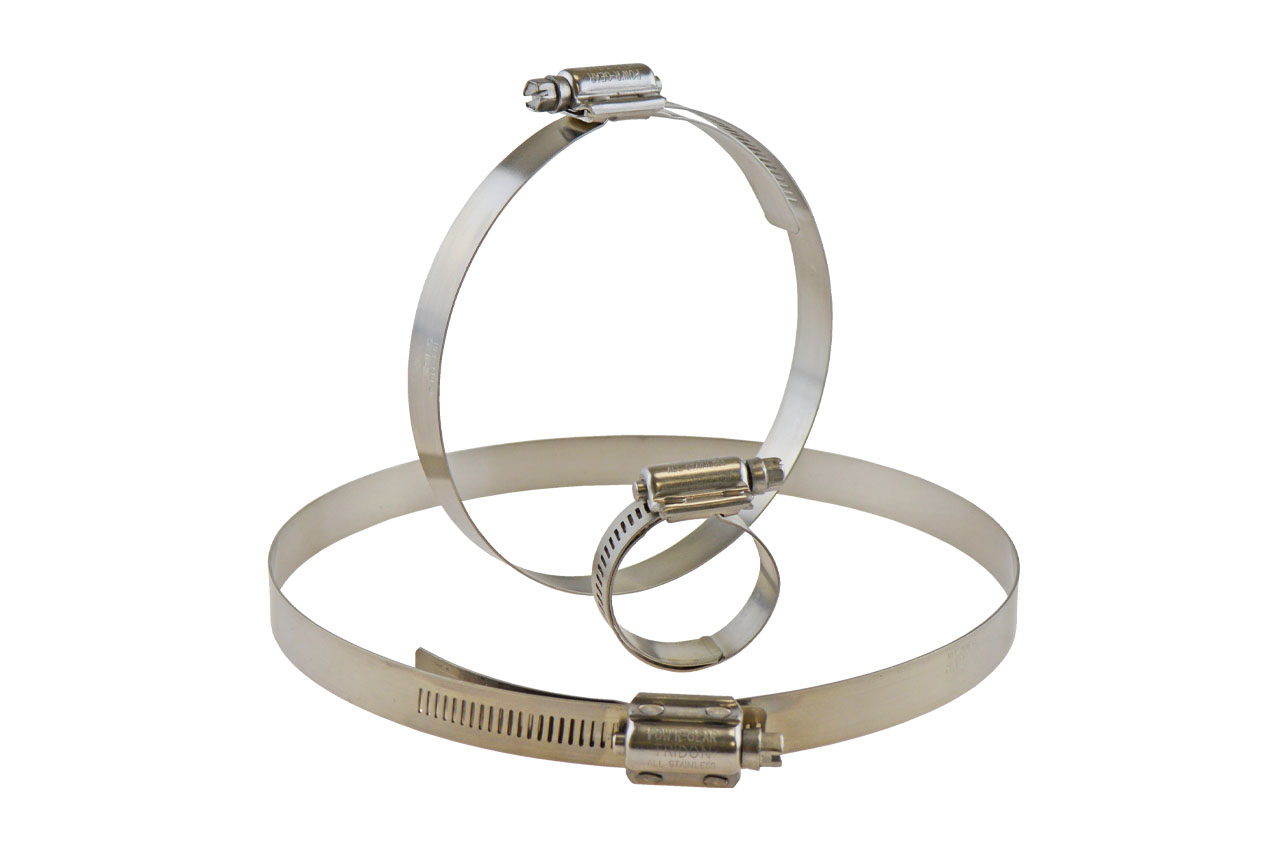 Schlauchschelle perforiert W4 - mit Schutzband, 16 mm Bandbreite