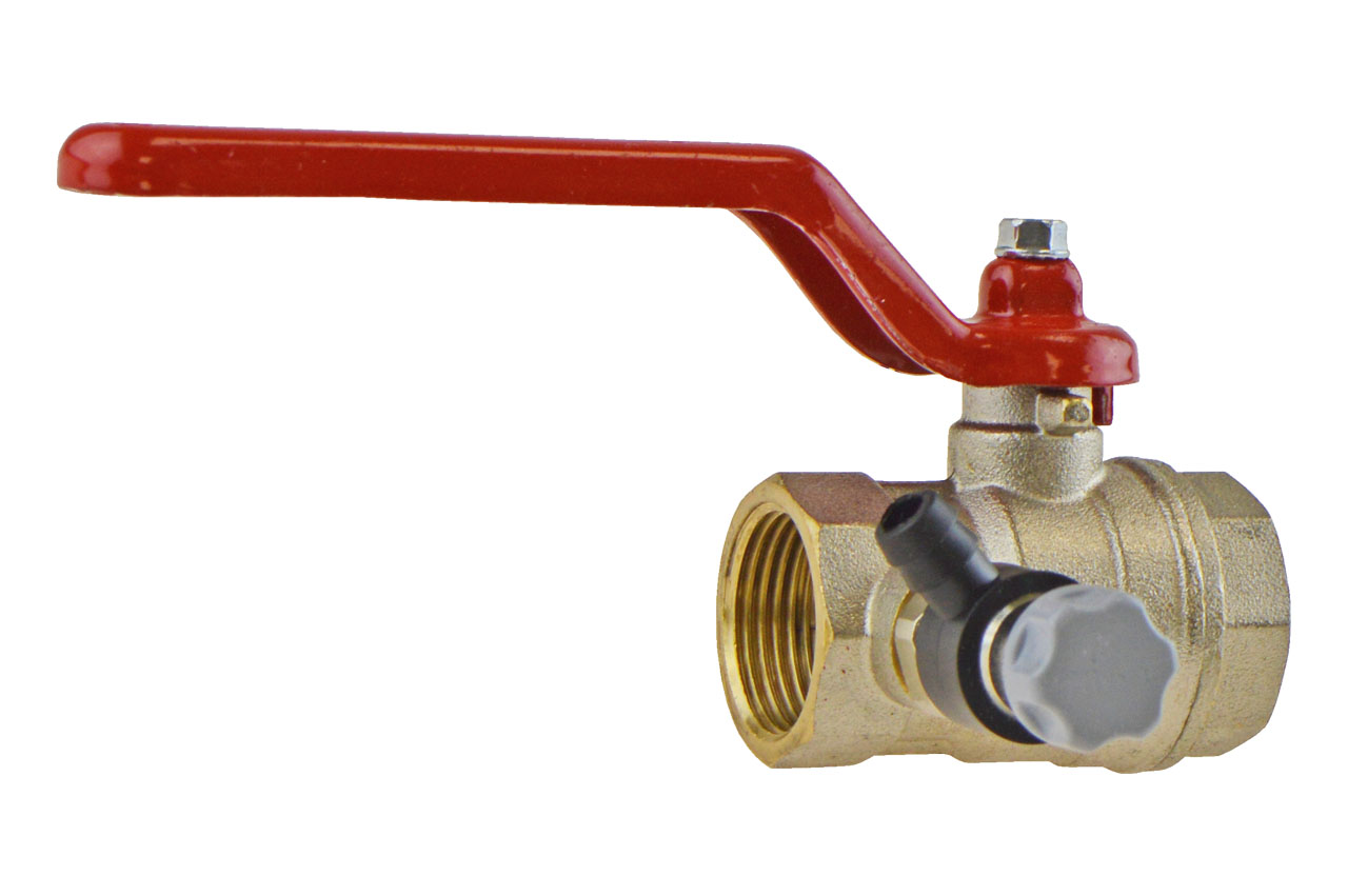 Kugelhahn mit Innengewinde und Entleerung, Messing