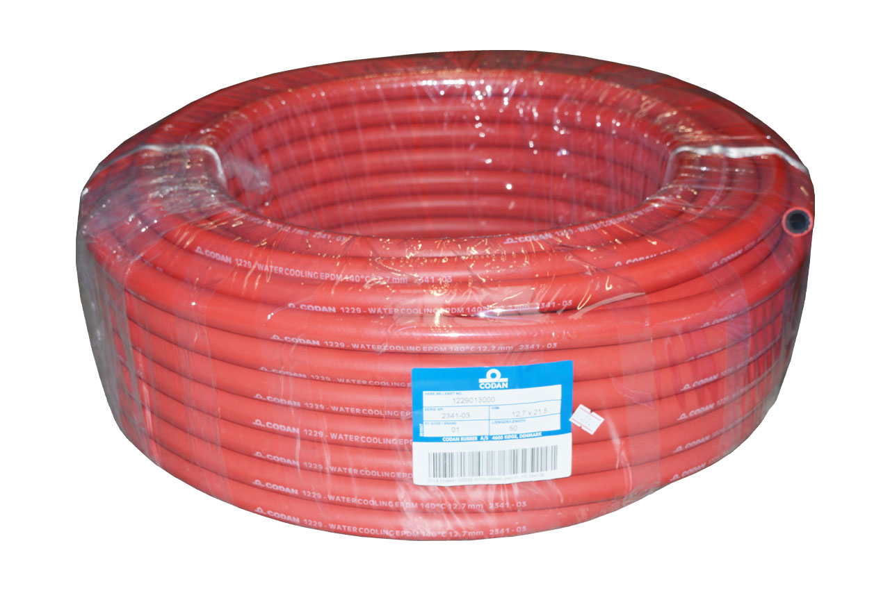 EPDM Heißwasserschlauch CODAN 1229, rot (+140°C)