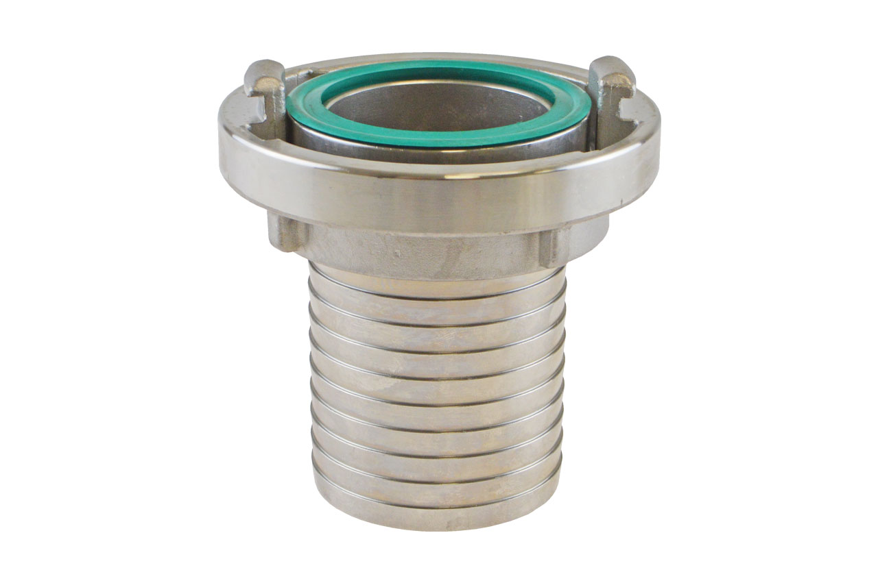 Saugkupplung mit gezahnter Schlauchtülle, System Storz, Edelstahl
