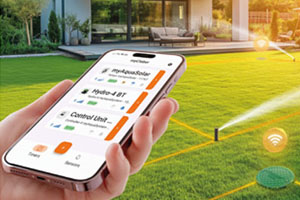 Smarte Gartenbewässerung mit Solarenergie und Bluetooth®-Steuerung 
