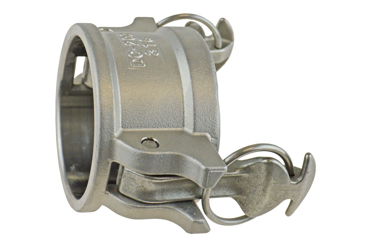 M-Teil Blindkupplung Typ DC mit Sicherheitsverschluss, System Kamlock, VA